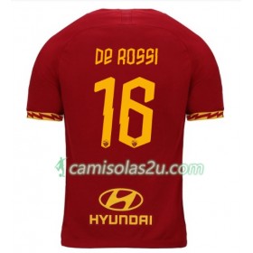 Camisolas de Futebol AS Roma DE Rossi 16 Equipamento Principal 2019/20 Manga Curta